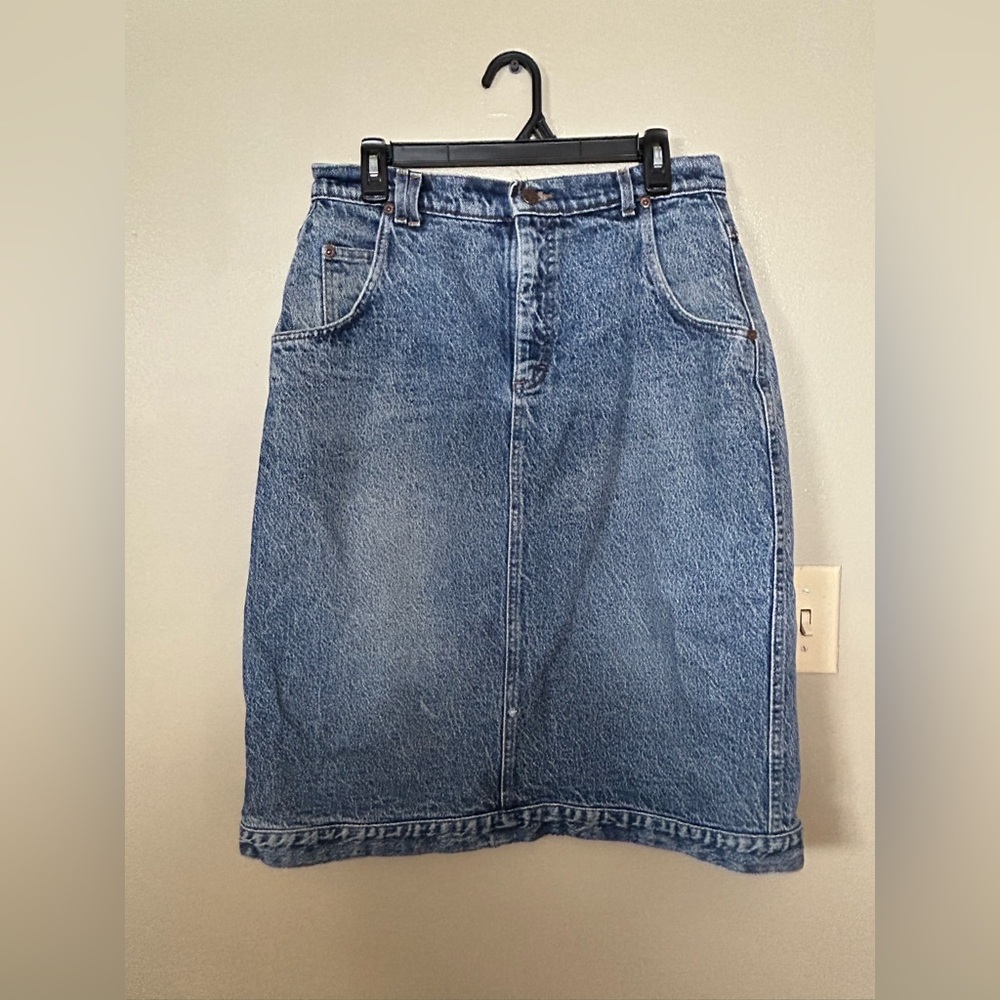 Lee Vintage Denim Midi Skirt
